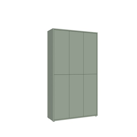 Schuhschrank >Alanna< in Salbei - 109,2x191,9x34,9cm (BxHxT)