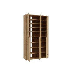 Schuhschrank >Alanna< in Artisan Eiche Dekor - 109,2x191,9x34,9cm (BxHxT)