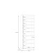 Schuhschrank >Alanna< in Salbei - 74,5x191,9x34,9cm (BxHxT)