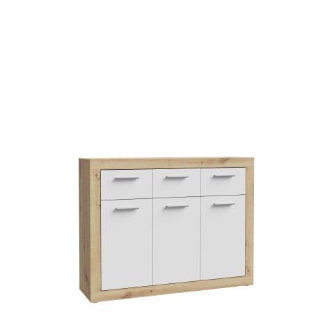 Kommode >La Serena< in Artisan Eiche - 117,9x91,5x34cm (BxHxT)