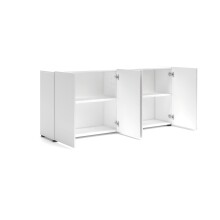 Sideboard >Mister< in weiss, Lack Hochglanz -...