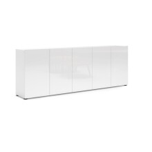 Sideboard >Mister< in weiss, Lack Hochglanz -...