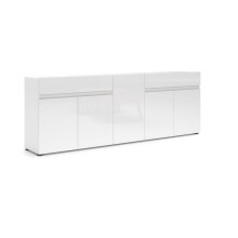 Sideboard >Mister< in weiss, Lack Hochglanz -...