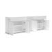 Sideboard >Mister< in weiss, Lack Hochglanz - 225x80x38cm (BxHxT)