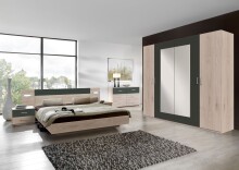 Schubkastenkommode >ANGIE< in HICKORY OAK + GRAPHIT...