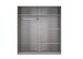 Komplettschlafzimmer >ANGIE< in WEISS + GRAPHIT - 519x208x210cm (BxHxT)