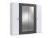 Drehtürenschrank >ANGIE< in WEISS + GRAPHIT - 225x208x58cm (BxHxT)