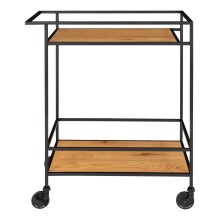 Servierwagen >Vita< in Natur, Melamin - 40x79x68cm (BxHxT)
