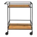 Servierwagen >Vita< in Natur, Melamin - 40x79x68cm (BxHxT)