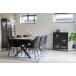 Standvitrine >Brisbane< in Schwarz, Metall - 80x101,5x40cm (BxHxT)