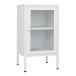 Beistellschrank >Dalby< in Weiss, Metall - 38x70x35cm (BxHxT)