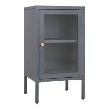 Beistellschrank >Dalby< in Grau, Metall -...