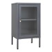 Beistellschrank >Dalby< in Grau, Metall - 38x70x35cm (BxHxT)