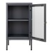 Beistellschrank >Dalby< in Grau, Metall - 38x70x35cm (BxHxT)