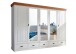 Kleiderschrank >SZ-0132< in weiß - 315x217x62 (BxHxT)