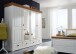 Kleiderschrank >SZ-0132< in weiß - 255x217x62 (BxHxT)