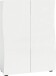 Schuhschrank >KISS< in weiß, Holzwerkstoff - 86,7x115x34cm (BxHxT)