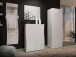 Garderoben-Set >KISS< in weiß, Holzwerkstoff - 242x190x42cm (BxHxT)