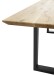 Esstisch >Bianka< in Eiche/schwarz - 220x74x100 (BxHxT)
