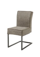 Freischwinger >Linda< in taupe/schwarz - 51,5x92x70...