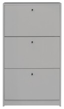 Schuhkipper >Flap< in kreidegrau matt lack,...
