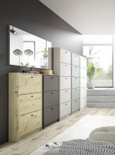 Schuhkipper >Flap< in asteiche, Holzwerkstoff - 60x168x16cm (BxHxT)