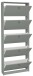Schuhkipper >Flap< in pine green matt lack, Holzwerkstoff - 60x168x16cm (BxHxT)