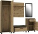 Sitzbank >Travis< in Artisan Eiche / schwarz Eiche - 89,4x44,7x41,5 (BxHxT)
