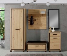 Garderoben-Set >Travis< in Artisan Eiche und...