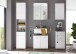 Waschbeckenunterschrank >Peter< in Weiß Hochglanz aus MDF - 60x57x31cm (BxHxT)