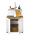 Waschbeckenunterschrank >Peter< in Weiß Hochglanz aus MDF - 60x57x31cm (BxHxT)