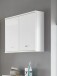 Hängeschrank >Peter< in Weiß Hochglanz aus MDF - 76x71x23cm (BxHxT)