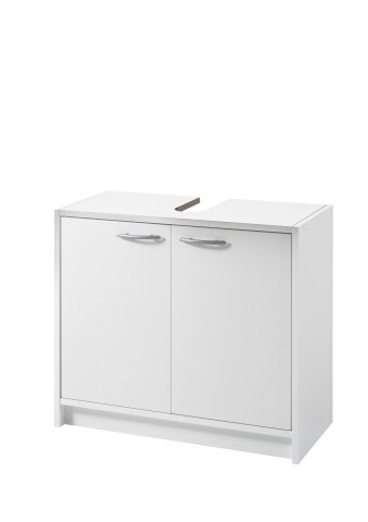 Waschbeckenunterschrank >Smash< in Weiß matt aus MDF - 63x55x29cm (BxHxT)