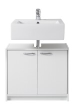 Waschbeckenunterschrank >Smash< in Weiß matt aus MDF - 63x55x29cm (BxHxT)