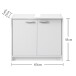 Waschbeckenunterschrank >Smash< in Weiß matt aus MDF - 63x55x29cm (BxHxT)