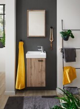 Badezimmer-Set >Amy< in Wildeiche Optik - 41x165x23...