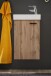 Badezimmer-Set >Amy< in Wildeiche Optik - 41x165x23 (BxHxT)