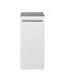 Badkommode >Gloss< in Weiß-Anthrazit - 34x72x31 (BxHxT)