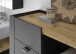 Badkommode >Line< in Anthrazit-Eiche Artisan Nachbildung - 78x126x40 (BxHxT)