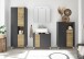 Badkommode >Line< in Anthrazit-Eiche Artisan Nachbildung - 78x126x40 (BxHxT)