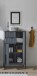 Badkommode >Lucera< in Grau aus Grau matt MDF Tiefzieh - 60x106x32cm (BxHxT)