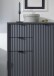 Badkommode >Lucera< in Grau aus Grau matt MDF Tiefzieh - 60x106x32cm (BxHxT)