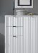 Badkommode >Lucera< in Weiß aus Weiß-MDF - 60x106x32cm (BxHxT)