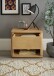 HILLA Nachttisch Massivholz Fichte - Hochwertiger Nachtschrank mit Schublade und offenem Ablagefach - 48 x 41 x 38 cm (B/H/T)