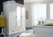 Kleiderschrank >SZ-0132< in weiß - 192x217x62 (BxHxT)