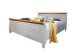 Bett >SZ-0132< in weiß - 147x99x223 (BxHxT)