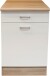 Unterschrank >Ailina< in Sonoma-Eiche / weiß, Holzwerkstoff - 50x90x60cm (BxHxT)
