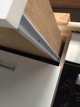Unterschrank >Ailina< in Sonoma-Eiche / weiß, Holzwerkstoff - 60x90x60cm (BxHxT)