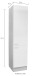 Vorratsschrank >Ailina< in Sonoma-Eiche / weiß - 50x211x56 (BxHxT)