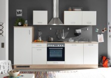 Herdumbauschrank >Ailina< in Sonoma-Eiche / weiß - 60x90x60 (BxHxT)